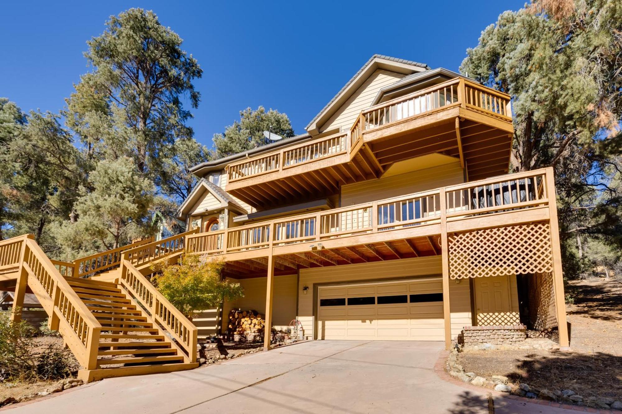 Game Room And Deck Modern Frazier Park Home! Pine Mountain Club Exterior photo